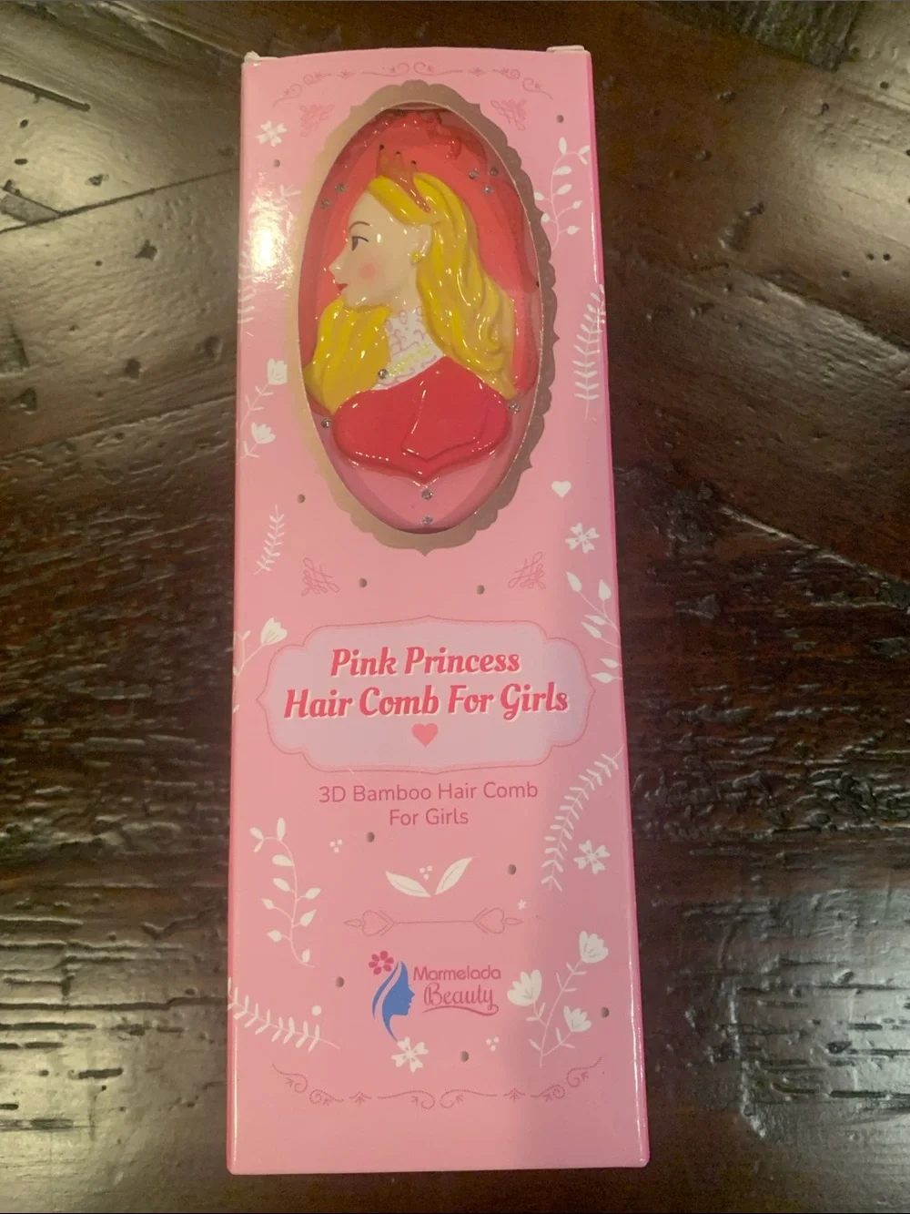 Pink Princess Hair Comb for Girls